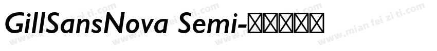 GillSansNova Semi字体转换